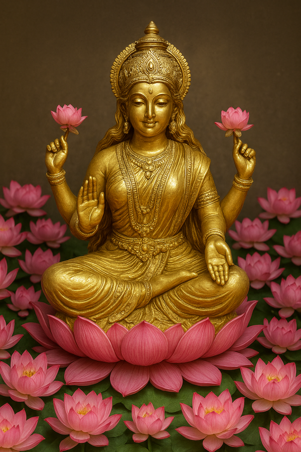 Lasksmi devi - Lotus